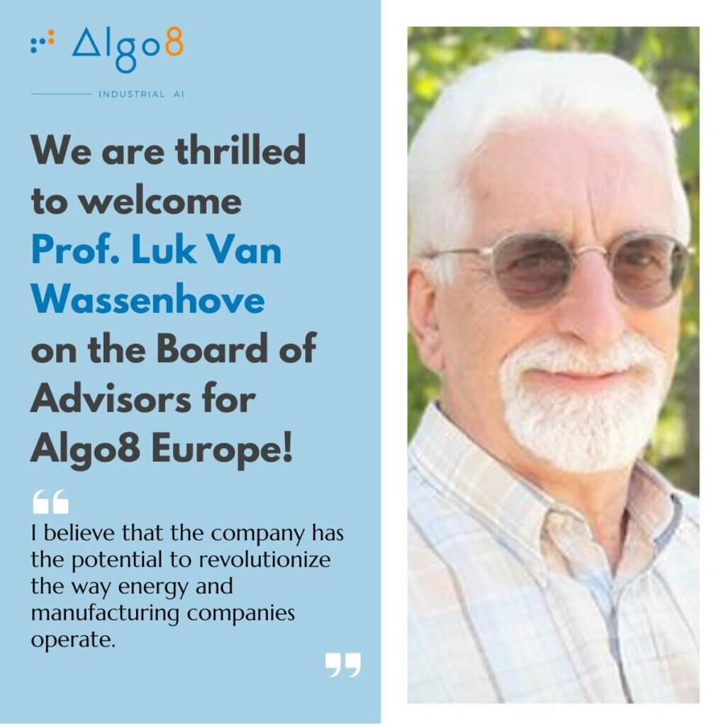 Prof Emeritus Luk Van Wassenhove of INSEAD Joins Algo8 EU/UK Advisory Board